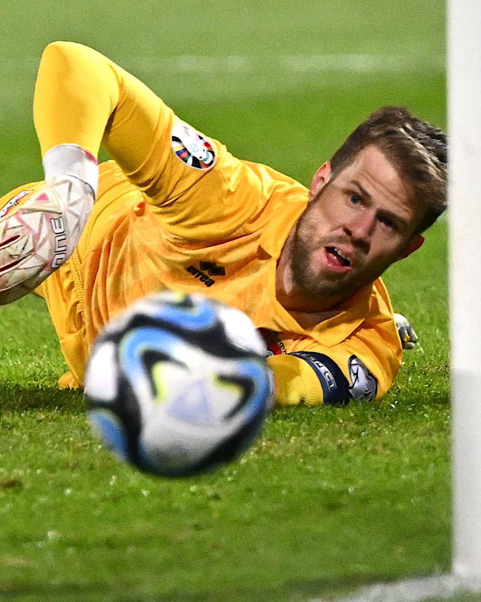 UEFAEURO's tweet photo. A big first-half performance by Liechtenstein's Benjamin Büchel against Portugal  🇱🇮⛔️

#EURO2024 https://t.co/IePkUCKoWh