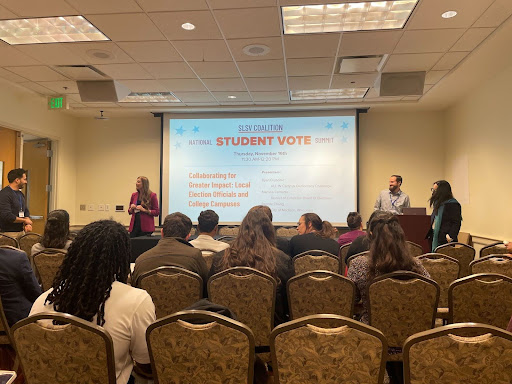 CivicInfluencer's tweet photo. Anna, our Organizer at Large for NC, is at the National Student Vote Summit with Audrey, our Co-Chief of Organizing!
Highlights of the day: meeting new folks, seeing amazing partners and fellows in person, and reflecting on how to better support our NC students and campus!
#SLSV https://t.co/QUMGvD0xiX