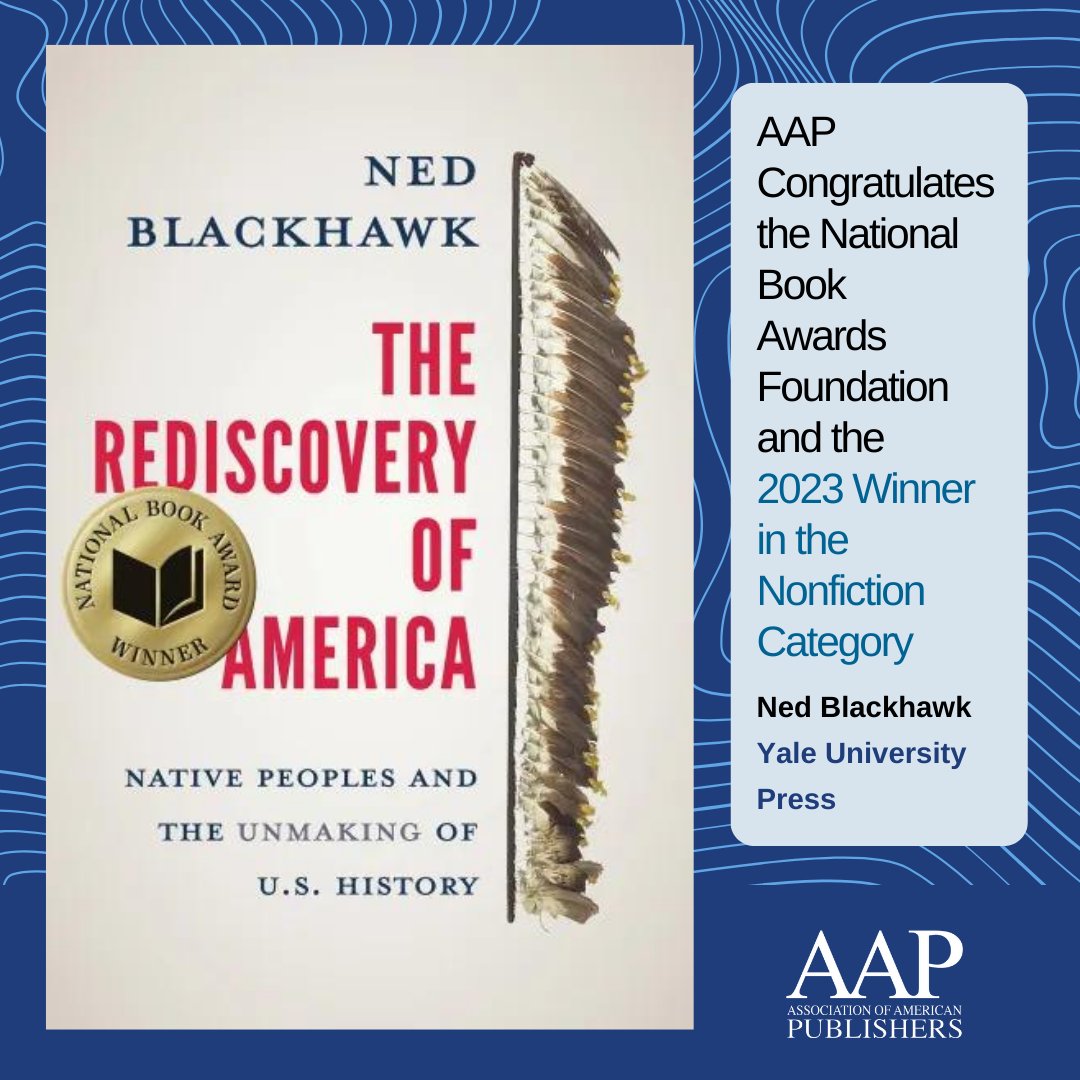 Congratulations to @yalepress and Ned Blackhawk on winning the National Book Award in the Nonfiction category!