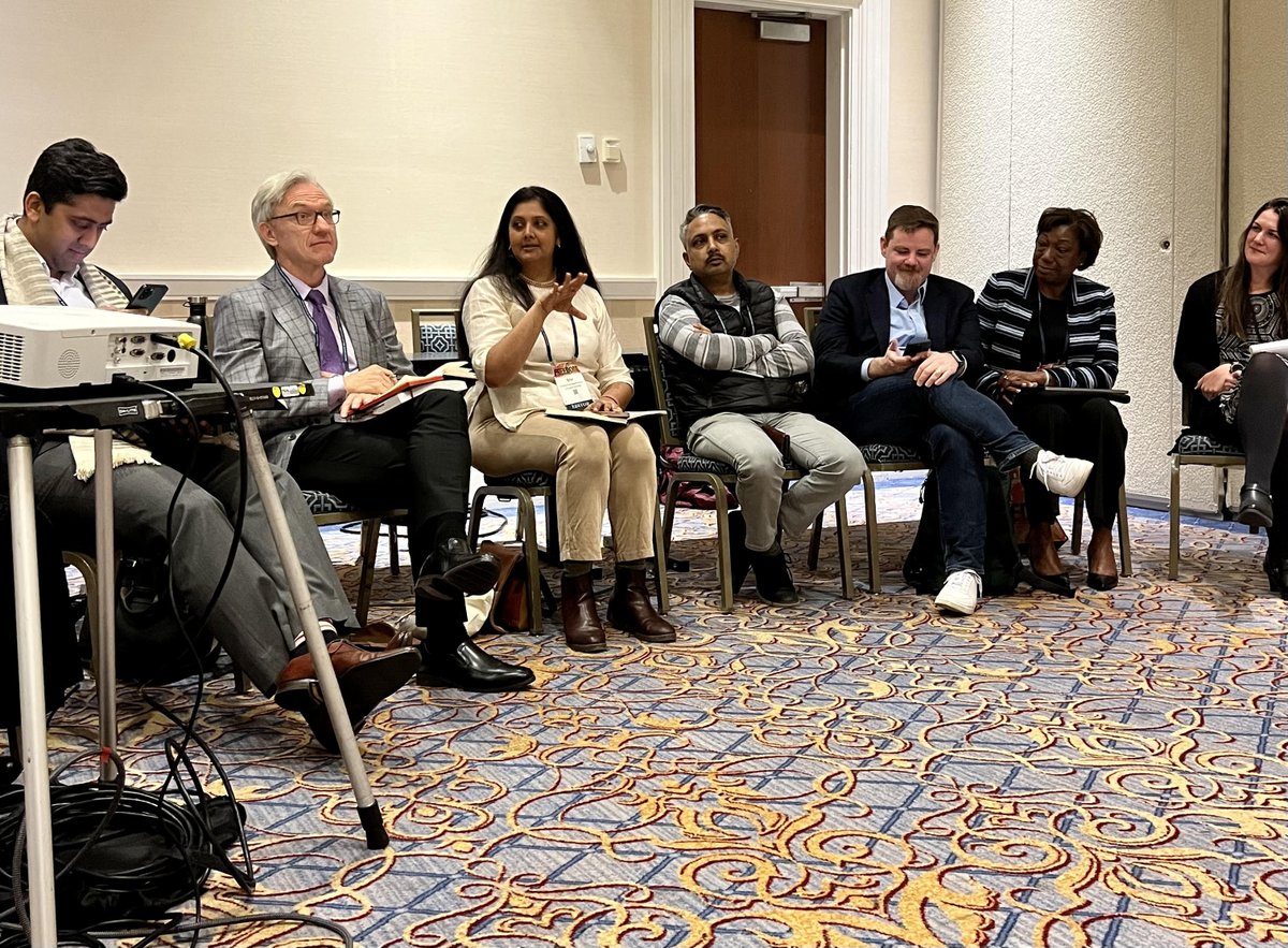 NewhouseSU's tweet photo. .@drsrivi participates on the panel, "Trends Engaged and Applied Communication Research: Implications for the Journal of Applied Communication Research." #NewhouseImpact #NCA23 https://t.co/7w2gwpIsB8