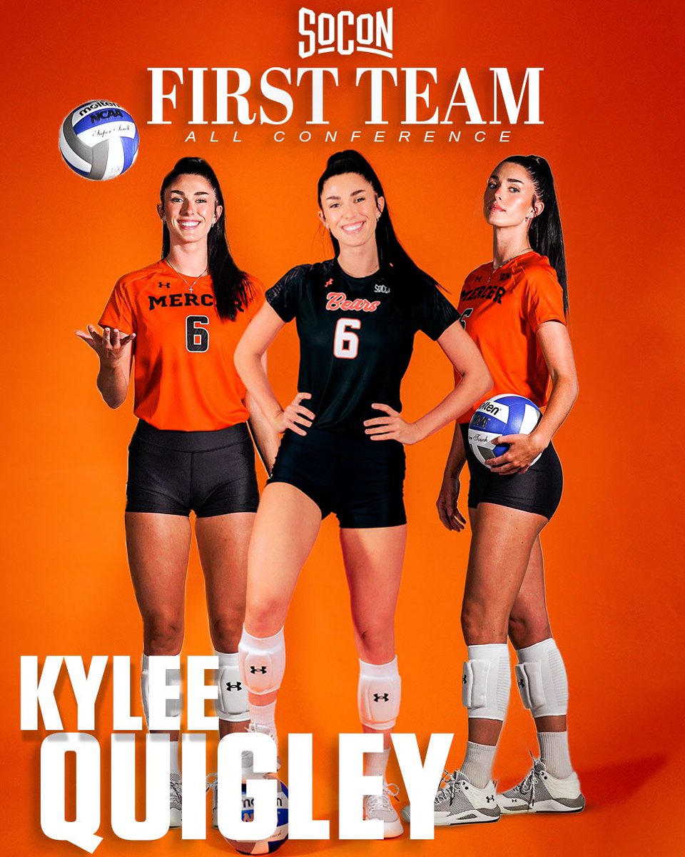 MercerBearsVB's tweet photo. Introducing your All-Conference Team members: Kylee Quigley and Skyler Bumpers-First Team, and Ali Waldon-All-Freshman 👑 

#RoarTogether | #BearNation https://t.co/k1J6ReMsUZ