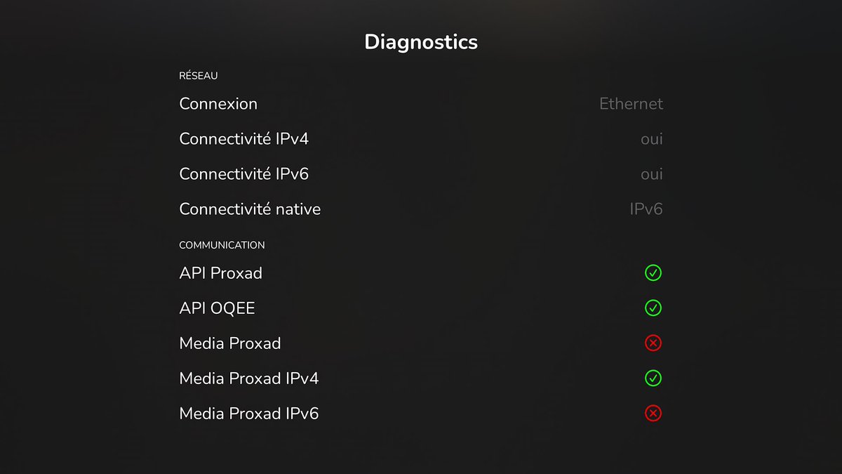 ybizeul's tweet photo. @OQEEbyFree Je ne sais pas si c’est normal ou gênant pour regarder la TV live. Depuis que ma connexion FTTH est revenue après 13j d’interruption, Oqee ne fonctionne plus… https://t.co/KqvreyEXDK