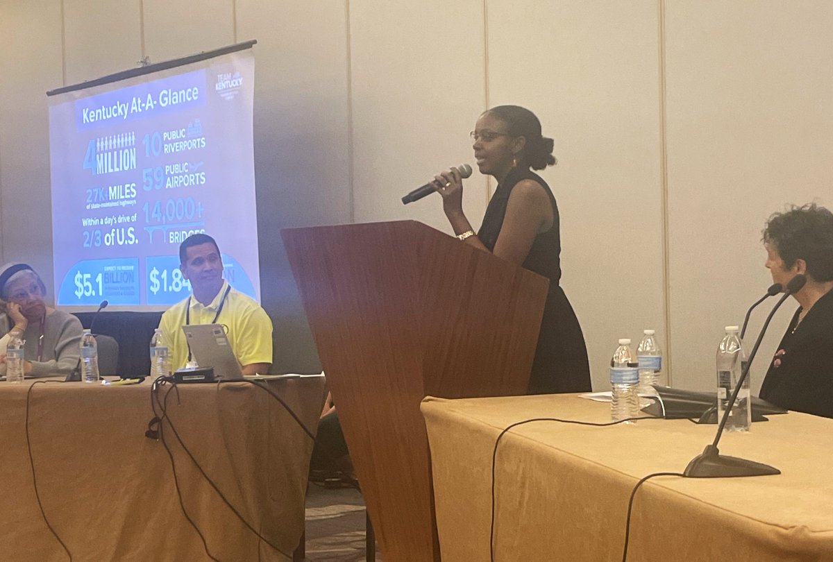 aashtospeaks's tweet photo. Halfway through #IIJA, #stateDOTs nationwide continue to showcase the transformative impact of projects on local communities. State DOT leaders highlighted effective ways to communicate transportation success stories during the last knowledge session. #AASHTOAM https://t.co/GpHHViL54r