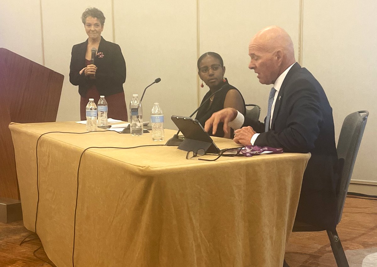 aashtospeaks's tweet photo. Halfway through #IIJA, #stateDOTs nationwide continue to showcase the transformative impact of projects on local communities. State DOT leaders highlighted effective ways to communicate transportation success stories during the last knowledge session. #AASHTOAM https://t.co/GpHHViL54r