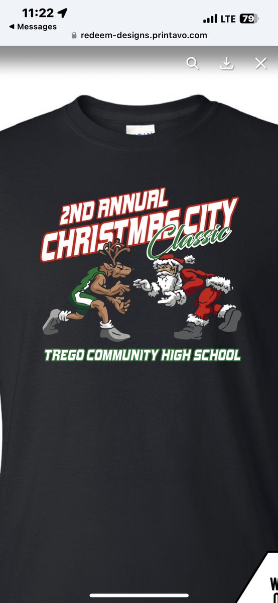 Christmas City Classic T-Shirt order.  If you would like to order a tournament shirt follow the link below.  The deadline is Monday so don’t delay.  …egochristmascityclassic.itemorder.com