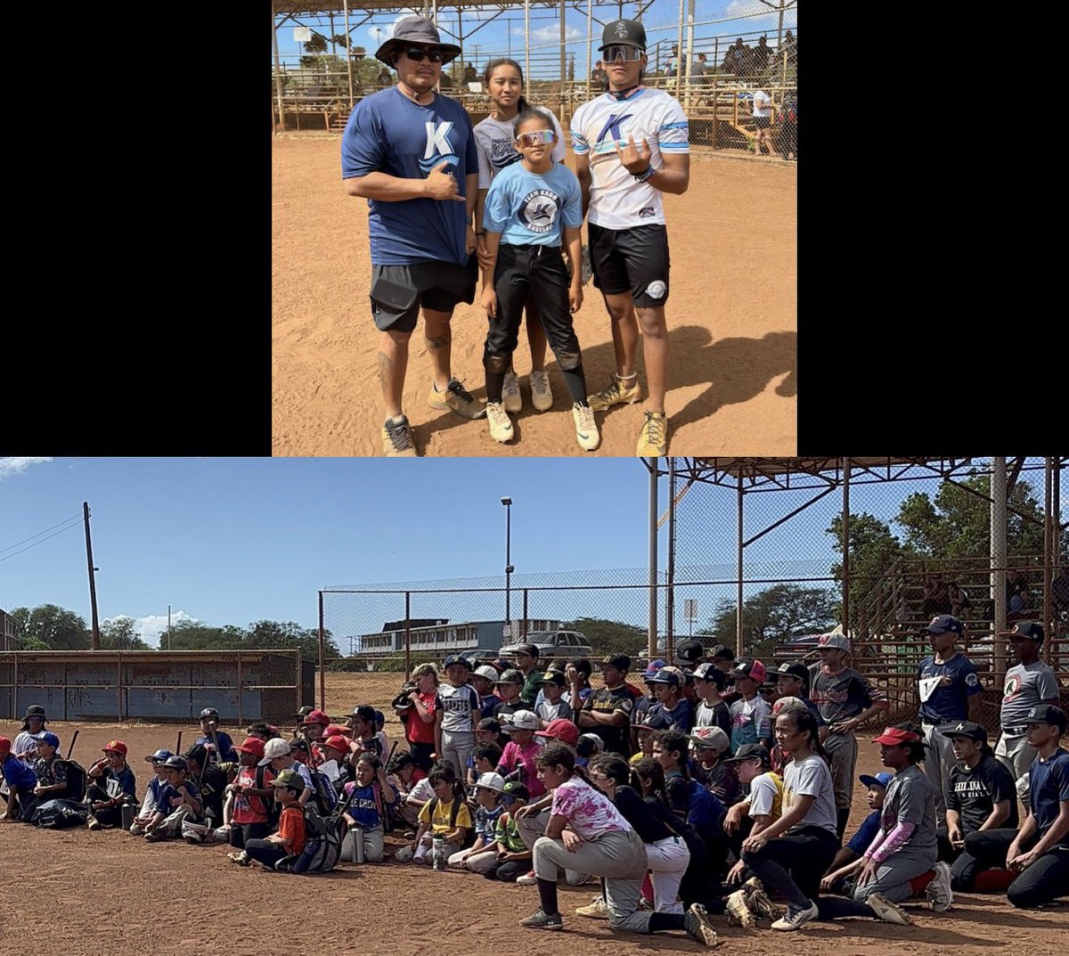 Got to help coach up 100 ‘lil ballers at the <a href="/Kado_Baseball/">Kado Baseball</a> ⚾️ camp. #GivingBack #baseball #softball #coach #ohana
