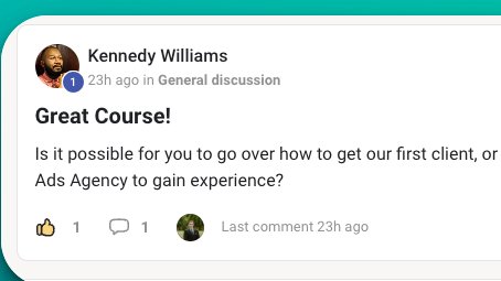 SchmelebeckPPC's tweet image. 2 days ago, I launched my FREE Google Ads course

so far the response has been tremendous + over 300+ people have joined 

want inside? 

RW + comment "free course" and I'll send you a link to join