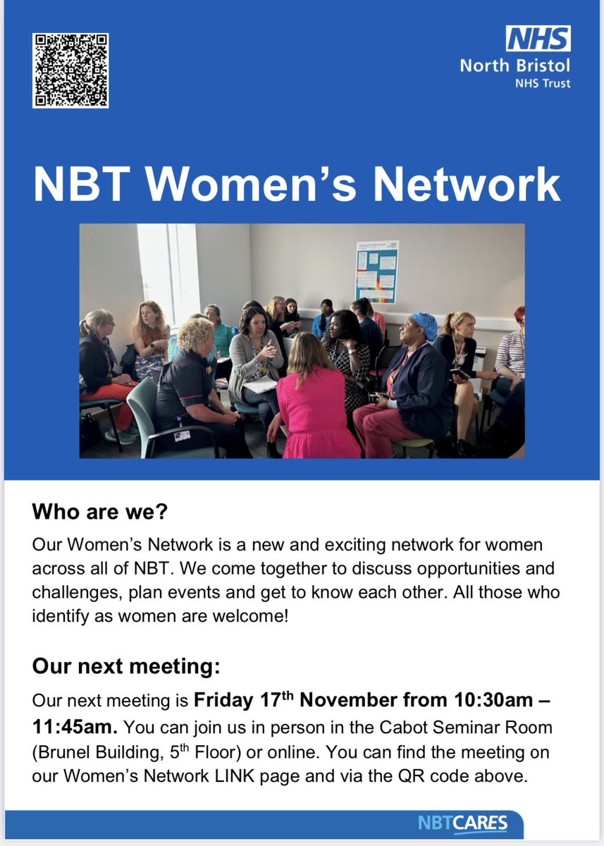 North Bristol Trust Women's Staff Network (@nbtwomennetwork) on Twitter photo Don’t forget it’s our 3rd <a href="/NBTWomenNetwork/">North Bristol Trust Women's Staff Network</a> Staff Network forum tomorrow 🙌🏽 A space to listen to what really matters to #NHSWomen & influence the improvements we are making in <a href="/NorthBristolNHS/">North Bristol NHS Trust</a> for our women colleagues <a href="/cazzyhartley/">Caroline Hartley</a> <a href="/VardeepDeogan/">Vardeep</a> <a href="/AnnOMals/">Ann O'Malley</a> <a href="/MariaKaneNHS/">Maria Kane</a> @monira248 Don’t forget it’s our 3rd <a href="/NBTWomenNetwork/">North Bristol Trust Women's Staff Network</a> Staff Network forum tomorrow 🙌🏽 A space to listen to what really matters to #NHSWomen & influence the improvements we are making in <a href="/NorthBristolNHS/">North Bristol NHS Trust</a> for our women colleagues <a href="/cazzyhartley/">Caroline Hartley</a> <a href="/VardeepDeogan/">Vardeep</a> <a href="/AnnOMals/">Ann O'Malley</a> <a href="/MariaKaneNHS/">Maria Kane</a> @monira248