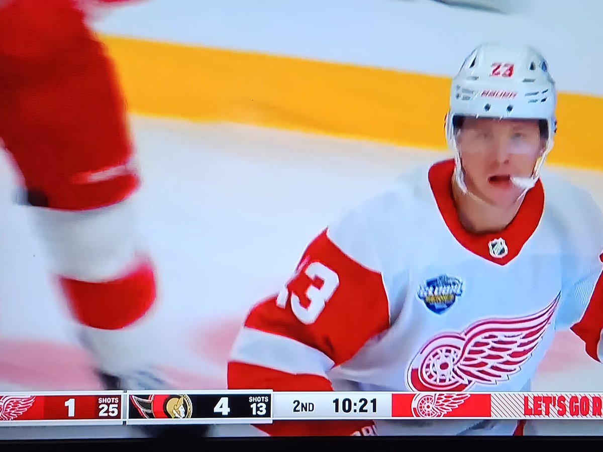 dclynick66's tweet photo. Detroit Red Wings Goal, his 6th of the season, by Lucas Raymond, and our Red Wings are finally on the scorebard!!! Hey @BallySportsDET ... I was the first to pick #IMWITHMICK today. Do I win anything? 🤔 😂 👍 #LGRW https://t.co/qjrb6hr7ai