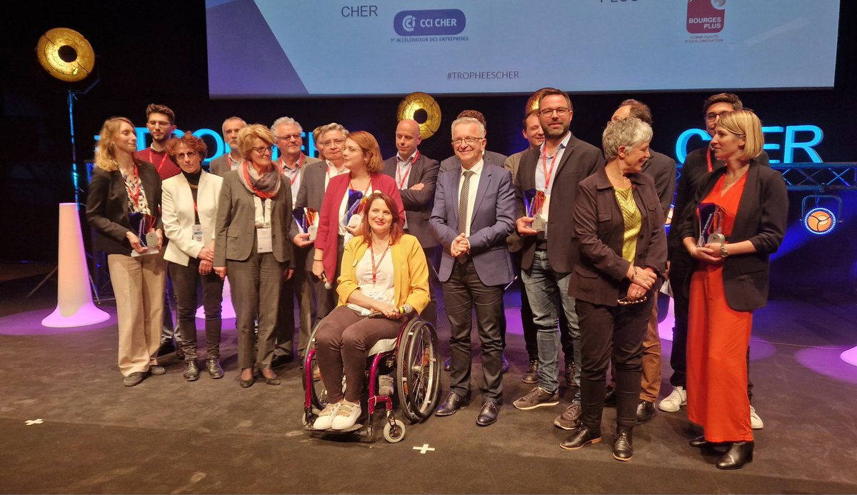 CCIduCHER's tweet photo. [#TropheesCher] Félicitations à tous les nommés de cette 7ème édition des 𝗧𝗿𝗼𝗽𝗵𝗲́𝗲𝘀 𝗱𝗲𝘀 𝗲𝗻𝘁𝗿𝗲𝗽𝗿𝗶𝘀𝗲𝘀 𝗱𝘂 𝗖𝗵𝗲𝗿 👏🏼 et rendez-vous l’année prochaine pour la 8ème édition !
 
#entrepreneuriat @innovation @startup
@leberry_fr @CCIdu Cher #BourgesPlus https://t.co/nf4Z4dpGAY