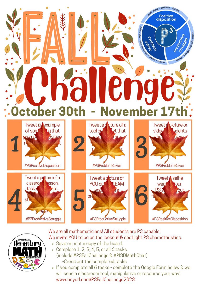 EveFlo2's tweet photo. “I’m a math teacher, of course I have PROBLEMS!” This math shirt will have to do for now… can’t wait to get my green P3 shirt soon! ✅#Done #P3PositiveDisposition #P3FallChallenge #PISDMathChat https://t.co/6IMFeaivgb