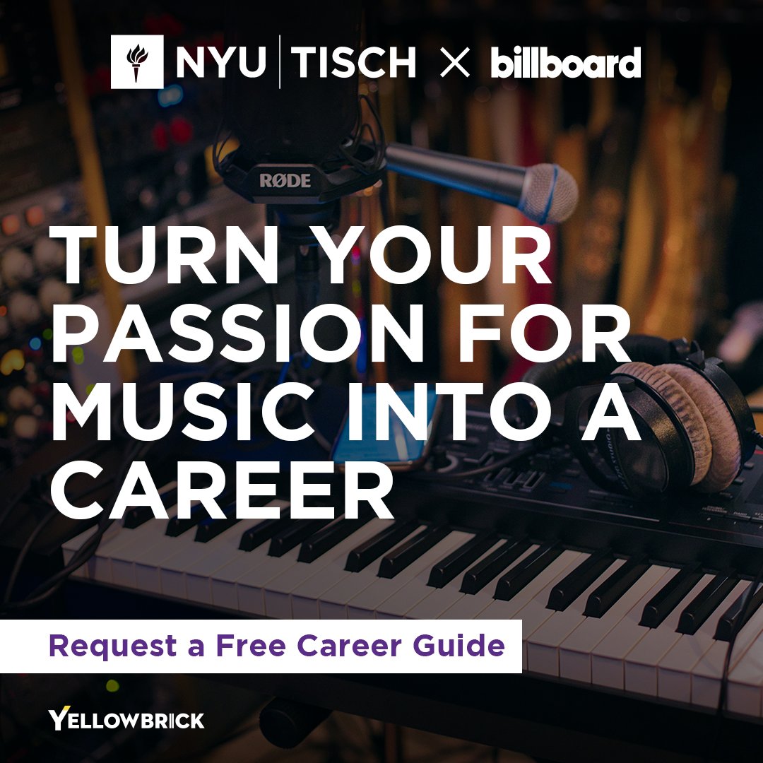 Planning your next career move in the music industry? Our free Ultimate #MusicCareer Guide, developed with @NYUTischSchool & @YellowbrickLrn, is here to help.

Learn more: ylearn.co/jfhvka80
