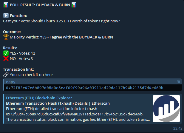 stevecoin_'s tweet photo. Steve's Solo Buyback &amp; Burn Success!

Big shoutout to Steve for independently conducting a buyback and burn in line with community consensus. More exciting moves are in store—stay tuned!

#UnityInAction #SteveLeads https://t.co/sV7gZS8D2I