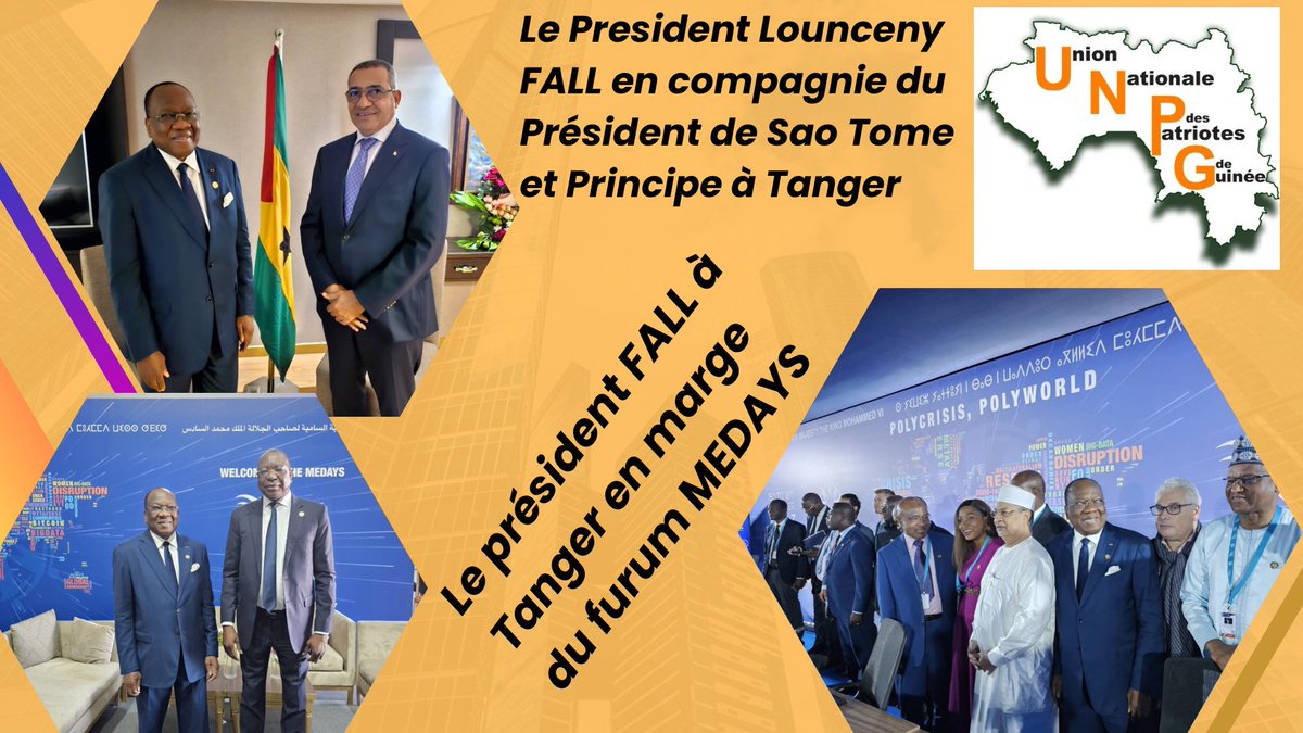 Le président François Louceny FALL en marge du Furum MEDAYS à Tanger