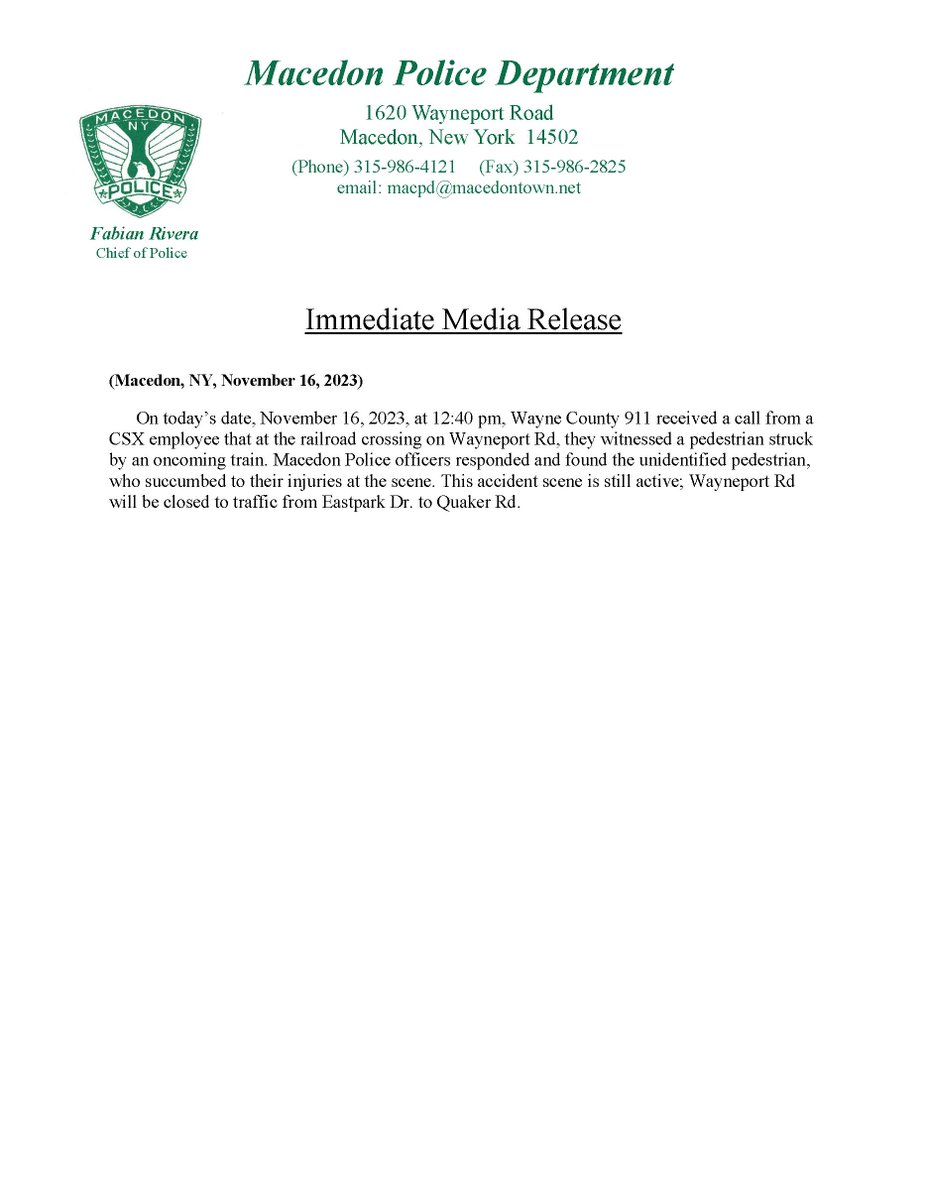 Macedon Police tweet media