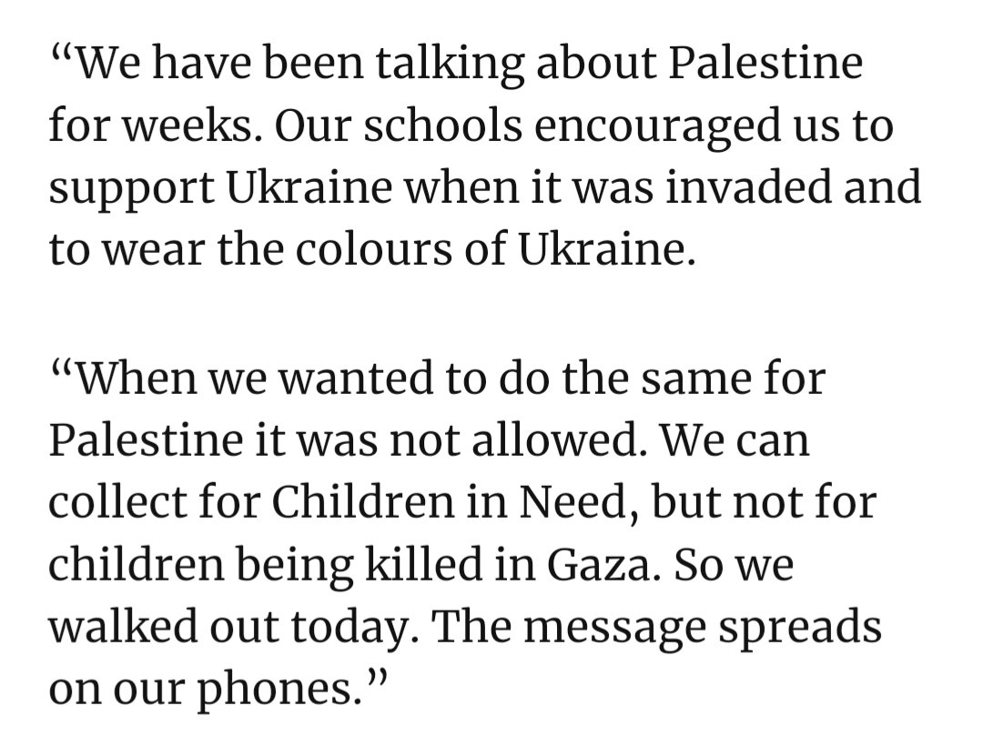 bat020's tweet photo. from an interview with Zainab, a school student on the Tower Hamlets protest/walkout today https://t.co/Jh7E6xRiw5 https://t.co/P3m17qfbyW