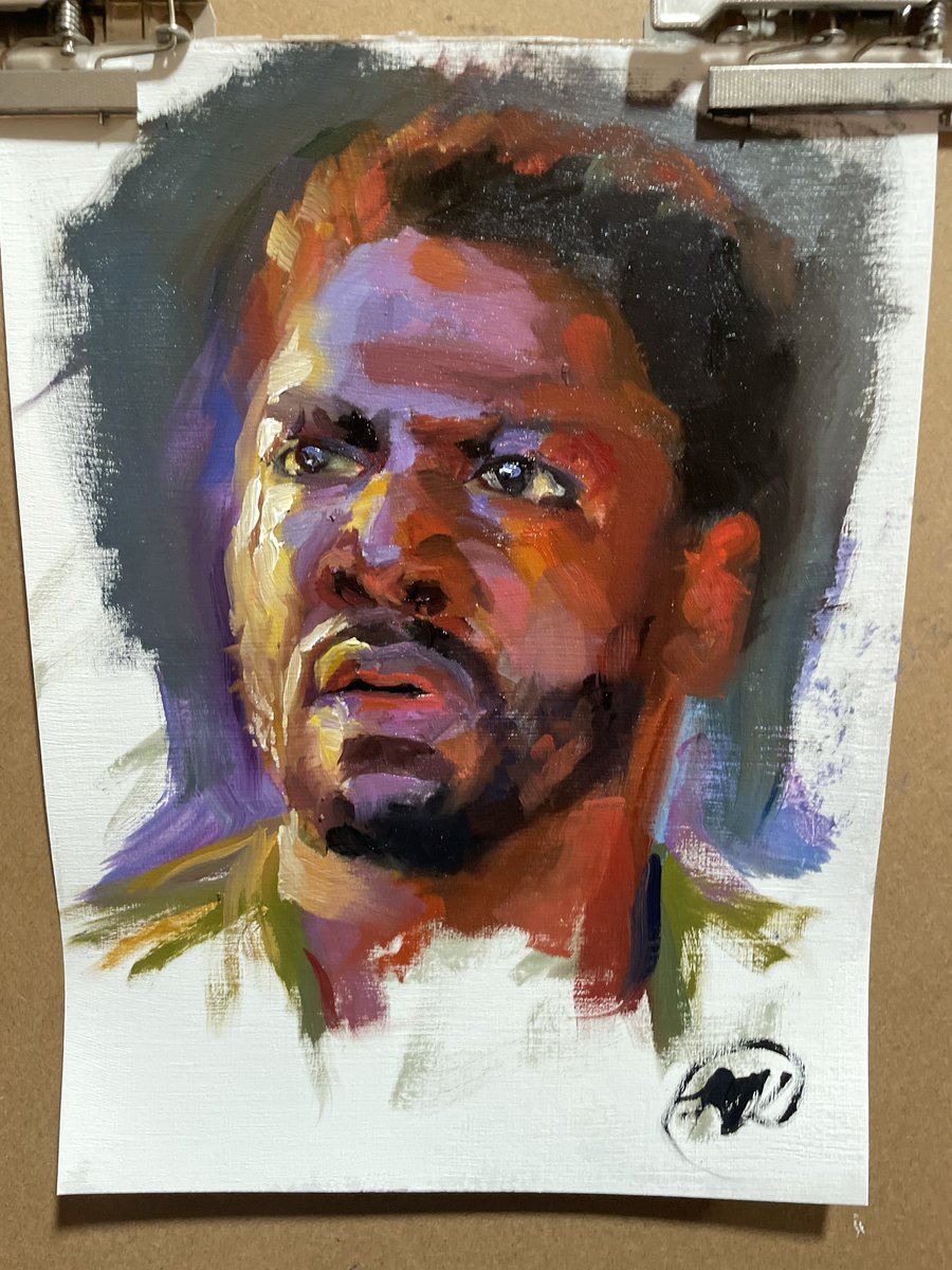 ArtKindseth's tweet photo. Mr Eko Oil Painting from the classic show, Lost #oilpainting @adewale #lost https://t.co/otq4WA8GXP