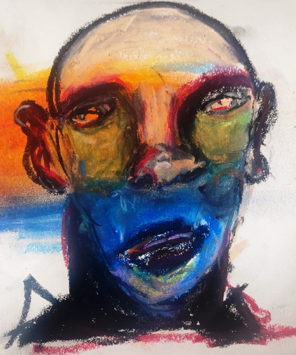 Pastel Portrait #1 was born of stagnation and desire to get back on the horse of creation. after a hiatus of self discovery lurking museums and appreciating other works I was inspired to pick a set of pastels and build my vision. 

10 SOL listing 
Gladly Accepting Offers
link 👇🏾