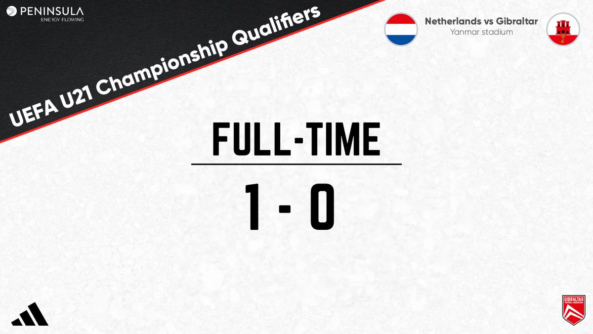 GibraltarFA's tweet photo. An amazing performance from 🇬🇮 U21’s this evening  🆚 Netherlands at the Yanmar Stadium ‼️ https://t.co/LbfTVWPN44