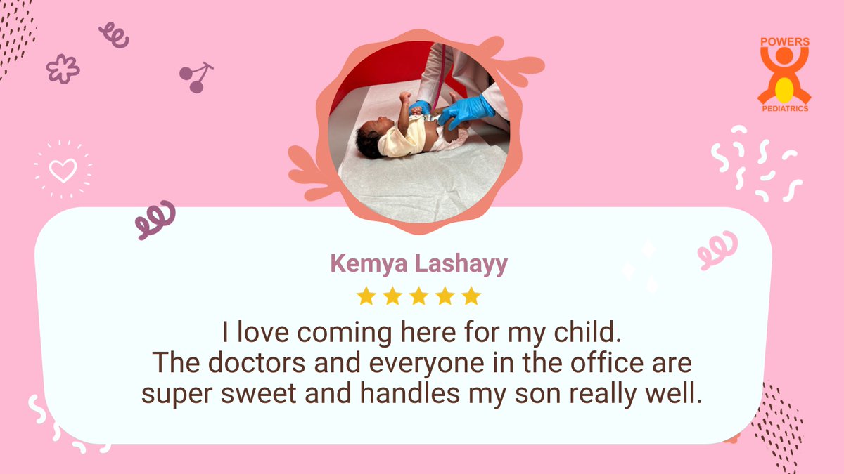 📣 Wow! Check out this glowing review from a happy client at Powers Pediatrics! 🌟😄 

#PediatricServices 
#PowersPediatrics 
#BestPediatricCare