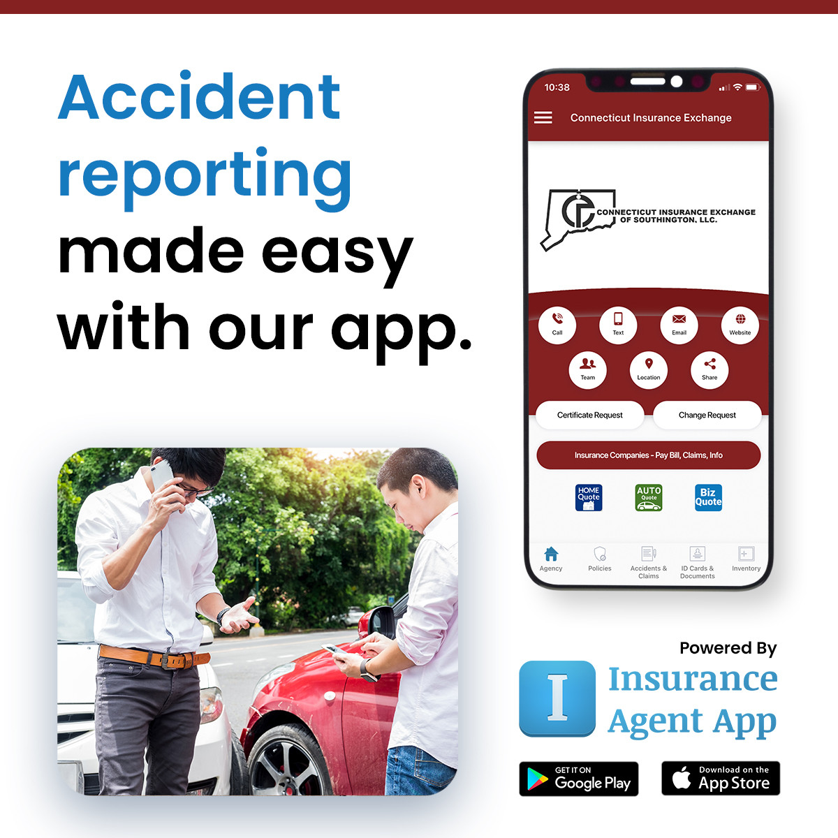 Our app works 24/7 just like your insurance. Click the link below to download our app! 
🔗bit.ly/3ZPbSXm  
#ctinsuranceexchangeofsouthington #ctinsuranceprofessionals #ctinsurance