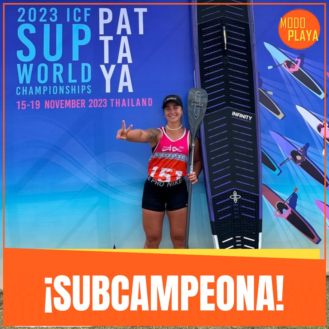 modoplayaok's tweet photo. #StandUpPaddle πββ - #ICFSup πΉπ
Β‘Juliette DuHaime subcampeona mundial! π₯
La palista se quedΓ³ con la medalla de plata π₯ en la categorΓa 200 mts Open al finalizar con un tiempo de 1:04.77 π siendo superada solo por Seychelle Webster πΊπΈ con 1:03.04 https://t.co/5xVeItSRPU