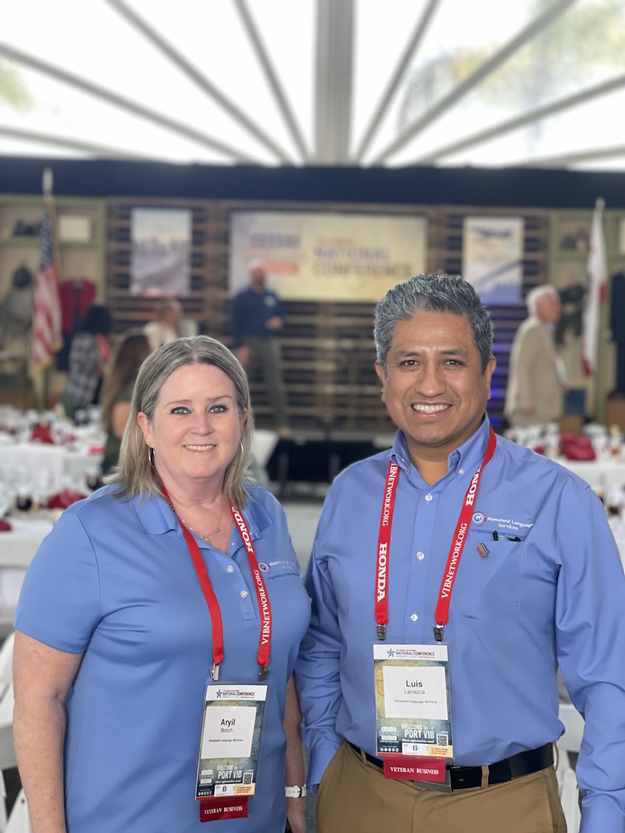 homelandlanguag's tweet image. VIB Network left a lasting impression on Homeland Language Services as our President Luis Lanazca, and our Accounting Director Aryil Botich not only attended the Conference and Exhibition but also had an incredible time there. 📷
#HomelandLanguageServices #VIBNetwork #SanDiego