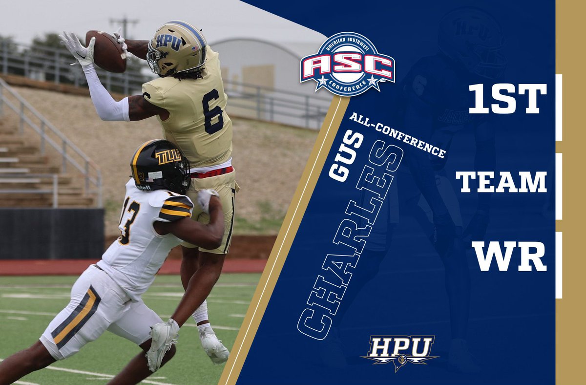 hputxfootball's tweet photo. Congrats to Gus Charles! 1st Team All Conference WR!

#YoJackets #TTNS #FIGHTlikaFREAK https://t.co/LHkVEPdxe3