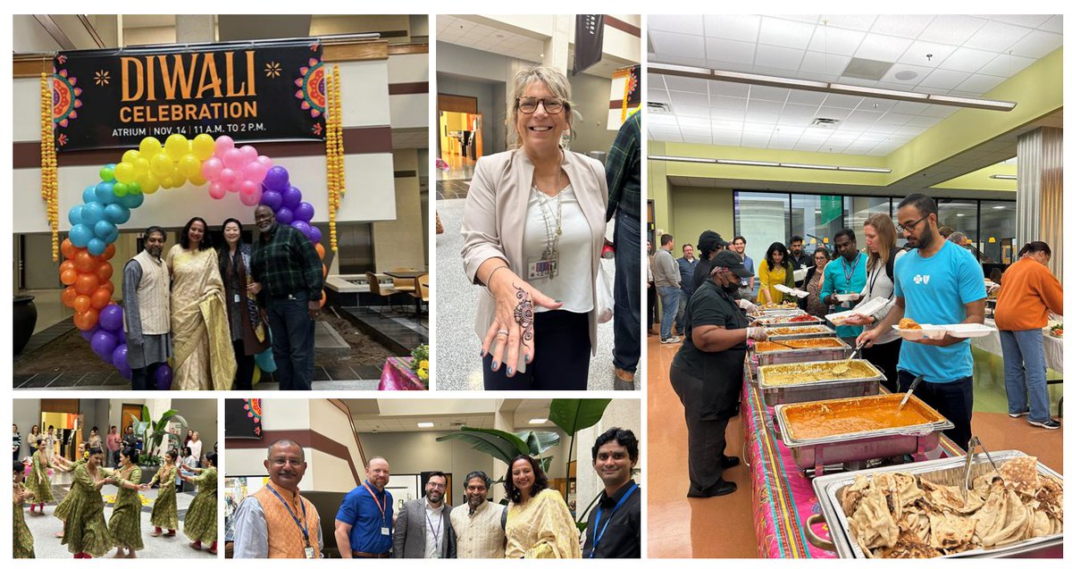 Thank you to the Asian American ERG for hosting an amazing #Diwali celebration! From the Indian cuisine to the rhythmic beats, captivating dance moves, intricate henna designs, and the excitement of a Cricket demo - the day was filled with cultural richness!