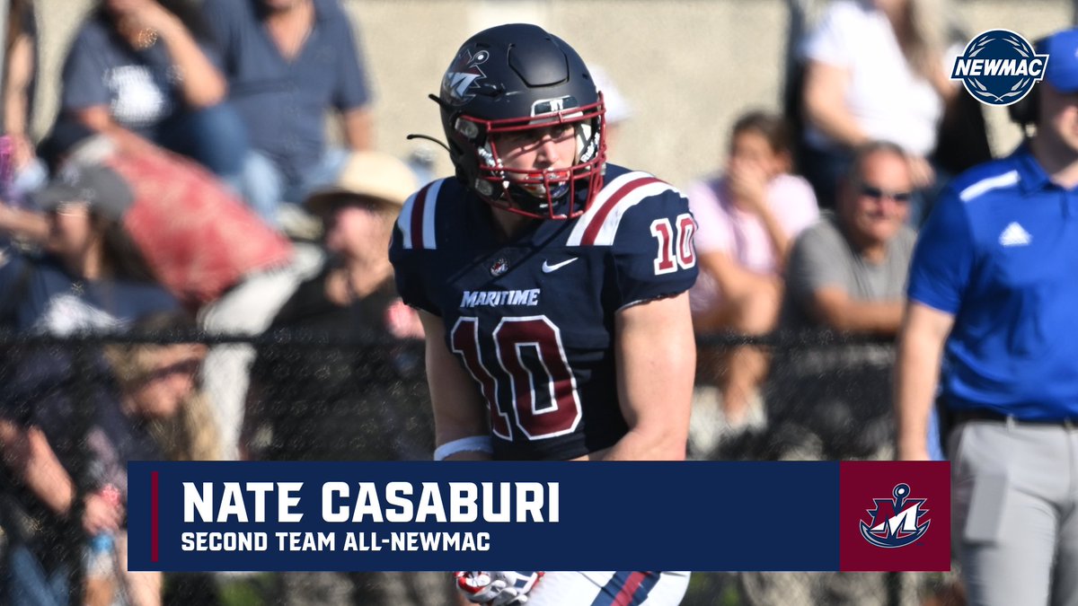 MaritimeFB's tweet photo. 2nd Team All-NEWMAC

Devin Cline, JR. RB #45
Nate Casaburi, SO. WR #10
Kevin Walter, JR. OL #67
Dru Stephens, GR. DB #21

#WARFACE 🏴‍☠️ https://t.co/XZ8QO6aHj6