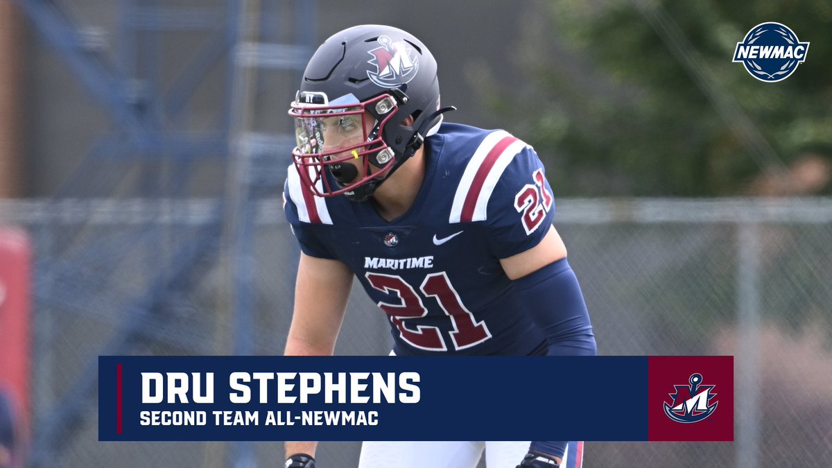 MaritimeFB's tweet photo. 2nd Team All-NEWMAC

Devin Cline, JR. RB #45
Nate Casaburi, SO. WR #10
Kevin Walter, JR. OL #67
Dru Stephens, GR. DB #21

#WARFACE 🏴‍☠️ https://t.co/XZ8QO6aHj6