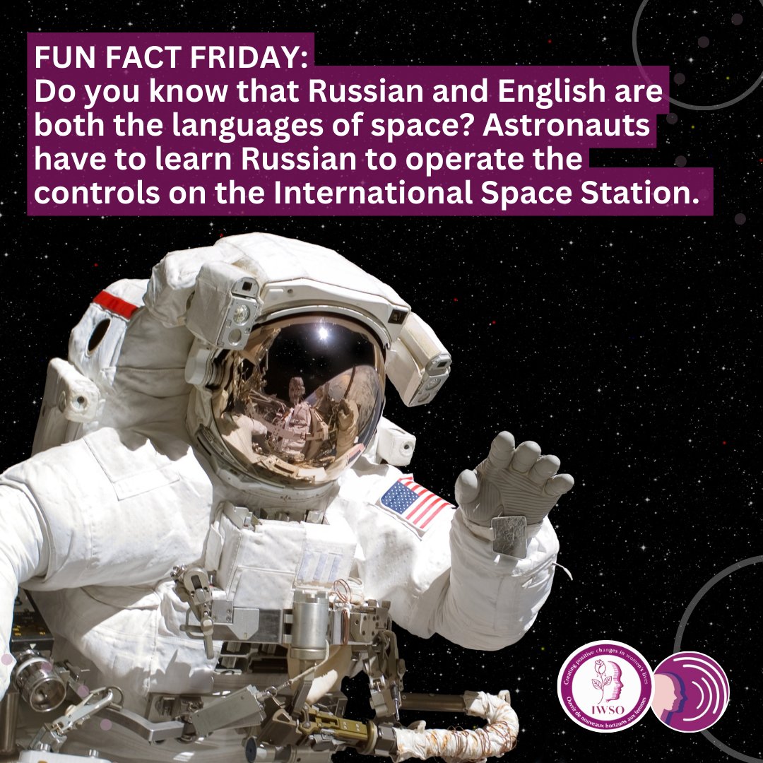 Well luckily, If you are fluent in English and Russian, you don't have to go to space to become an interpreter with IWSO! 

Apply now! To learn more about how to become an interpreter with IWSO, visit our website at iwsolanguageservices.com/training/becom…

#FunFactFriday #InterpreterJobs