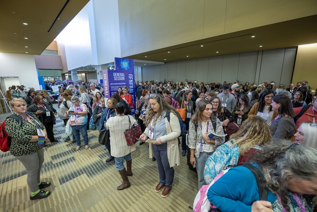 #NCTE23 opened with a powerful address by Hanif Abdurraqib (<a href="/NifMuhammad/">Hanif Abdurraqib</a>), elevating the importance of place and curiosity. After a busy day of workshops, sessions, and Get-Togethers, we're looking forward to tomorrow!