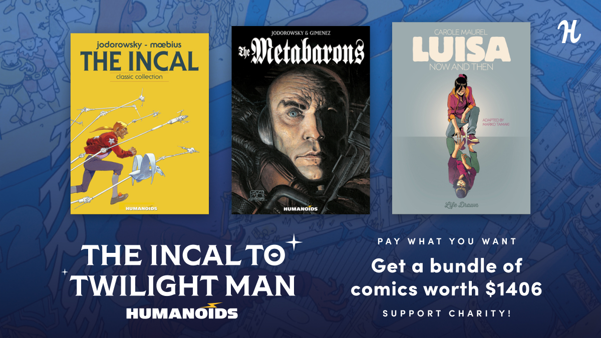 Our friends at <a href="/humanoidsinc/">Humanoids</a> &amp; <a href="/humble/">Humble Bundle</a> Bundle have assembled amazing comics to support our work defending the First Amendment - name your price, read great books, fight censorship, &amp; support FTRF! Ends Saturday! #FreePeopleReadFreely bit.ly/3usZIcI