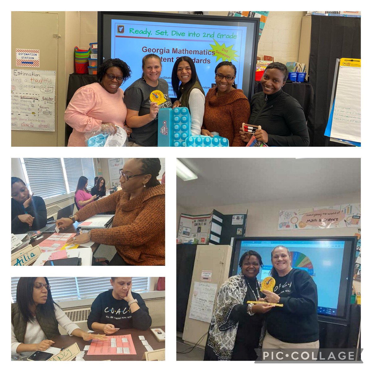 The math team had a great day <a href="/GriffinRESA/">Griffin RESA</a> diving into <a href="/GaDOEMath/">GaDOEMath</a> 2nd grade standards with @janowens89! It was awesome having  <a href="/dl_sims/">D.L. Sims Elementary</a> administrator Dr. Gilbert and teacher Ms. McGregor joining in the learning! 🙌🏾