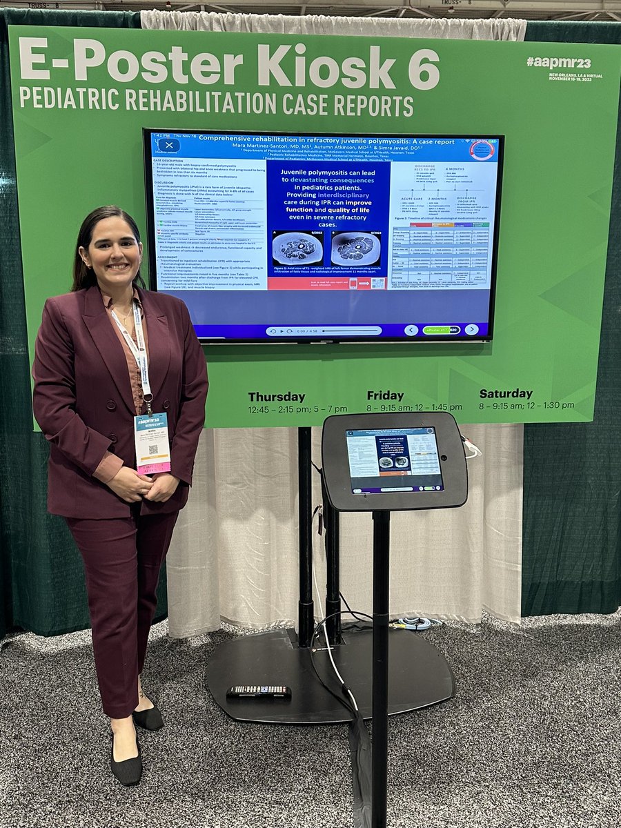 mmsantori's tweet image. thankful to be among such a large and amazing group of presenters! @AAPMR #medtwitter #physiatry #latinasinmedicine
@UTHPMR