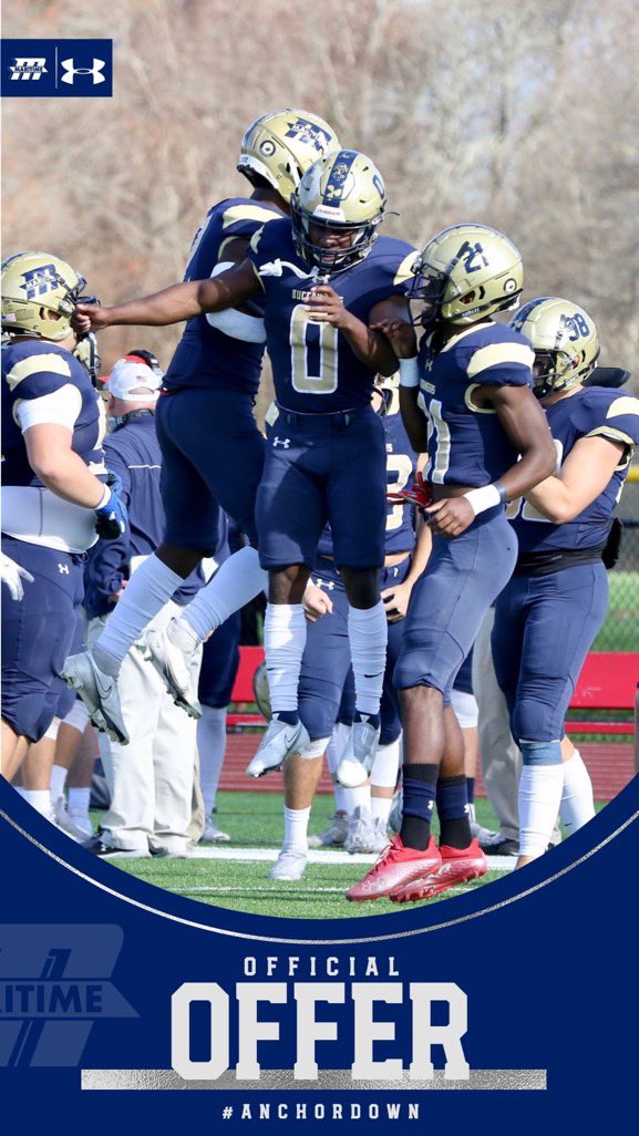 Blessed to receive an offer to better my future by <a href="/bucs_fball/">Massachusetts Maritime Football</a>