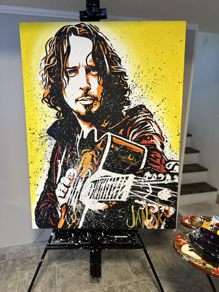 Latest painting of <a href="/chriscornell/">Chris Cornell</a>  <a href="/vickycornell/">Vicky Cornell</a>