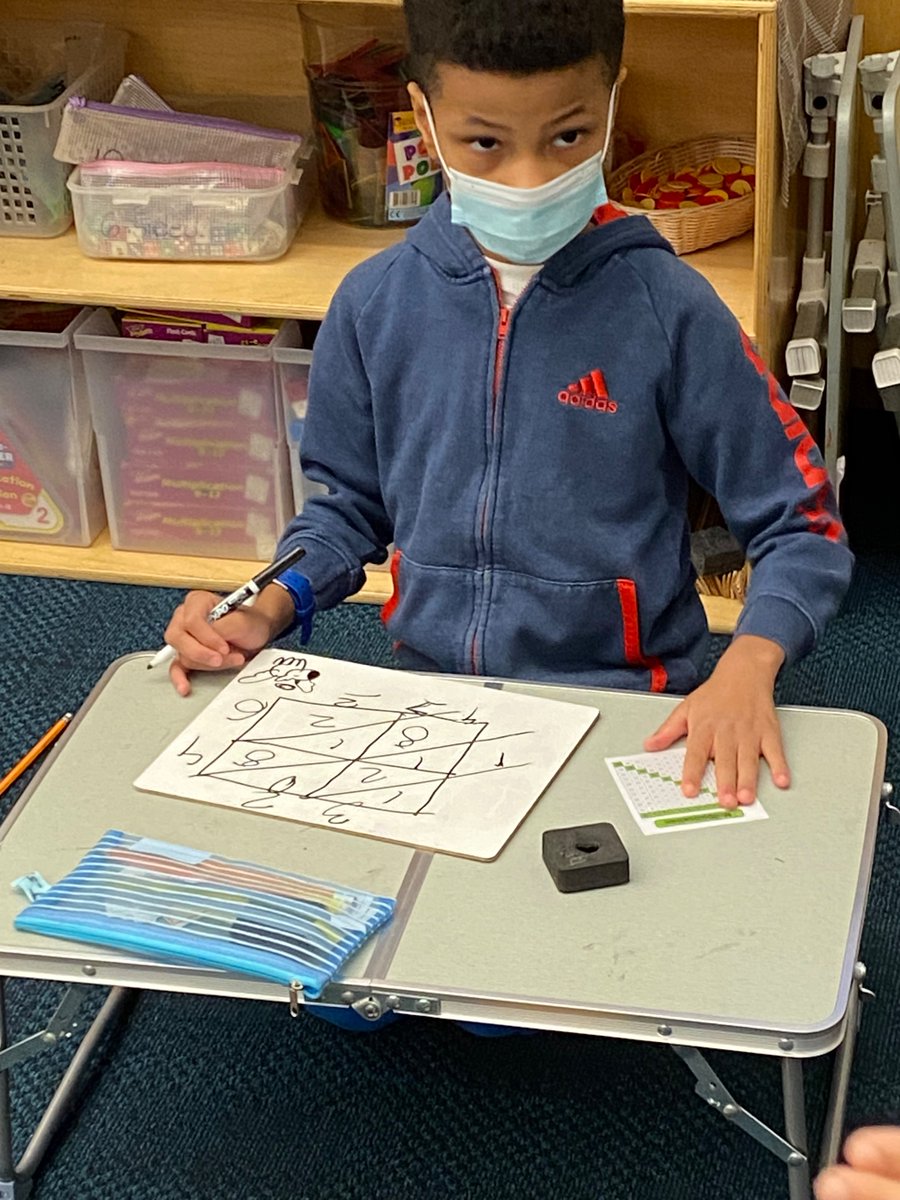 CaedmonFourth's tweet photo. Exploring new strategies for multiplication with the lattice method #TheCaedmonStory #CaedmonMath #CaedmonGrade4 https://t.co/7ixyaS7ZwT