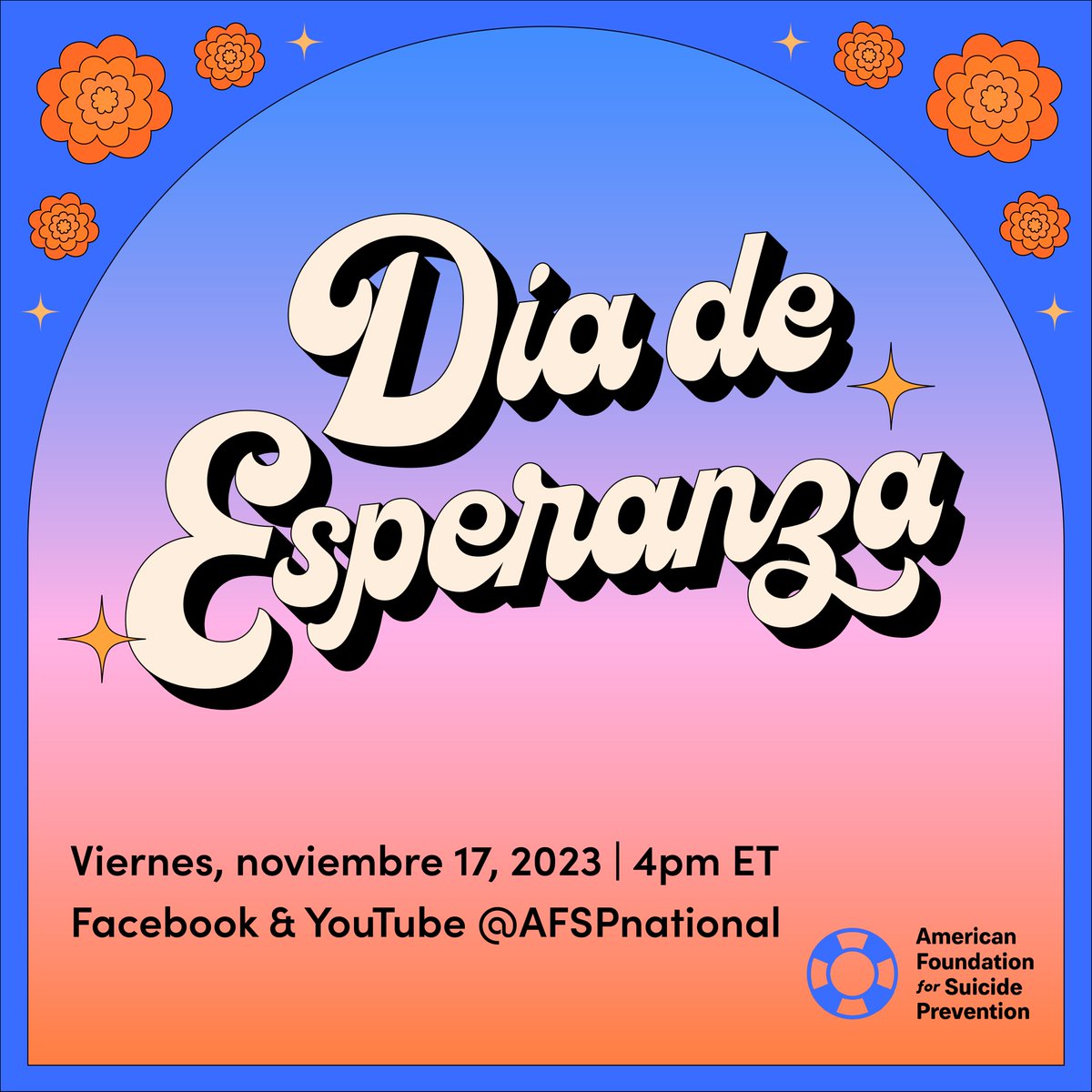 afspnational's tweet photo. Si no puedes asistir en persona, te invitamos a nuestro evento virtual Día de Esperanza, el 17 de nov. a las 4 p.m. ET en https://t.co/stktDiGmfD o https://t.co/SpH19CalBp. https://t.co/rreoX8ppaF