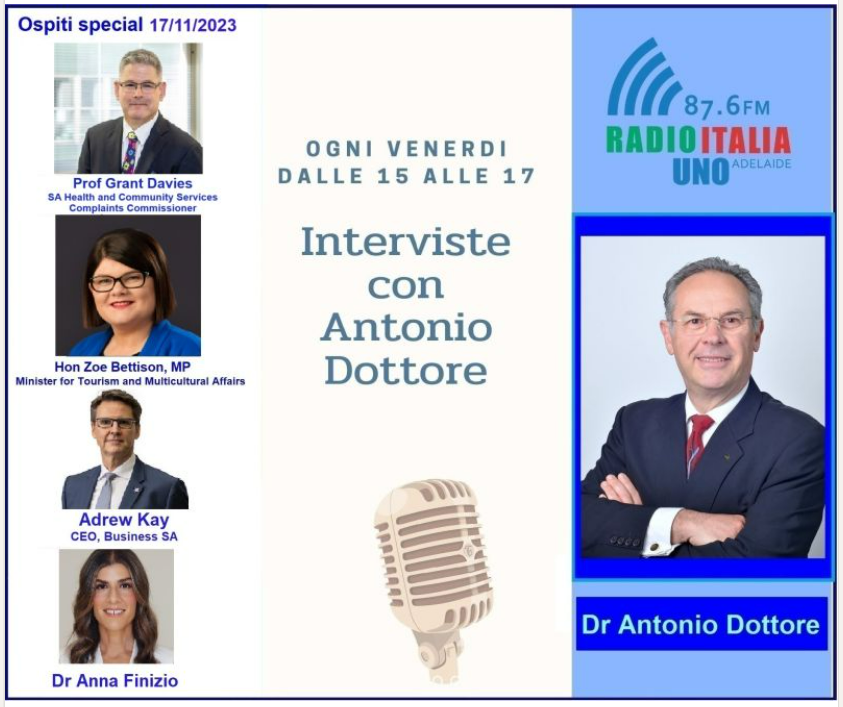 SAHCSCC's tweet photo. INTERVIEW | Join us on Radio Italia Uno at 3pm this afternoon (17 November) where I will be discussing the:
🫥 Importance of raising concerns with the HCSCC to help protect the wider community.
🫥 Best steps to take when making a complaint. 
🫥 Year in review and major trends. https://t.co/d5IZpaASKb