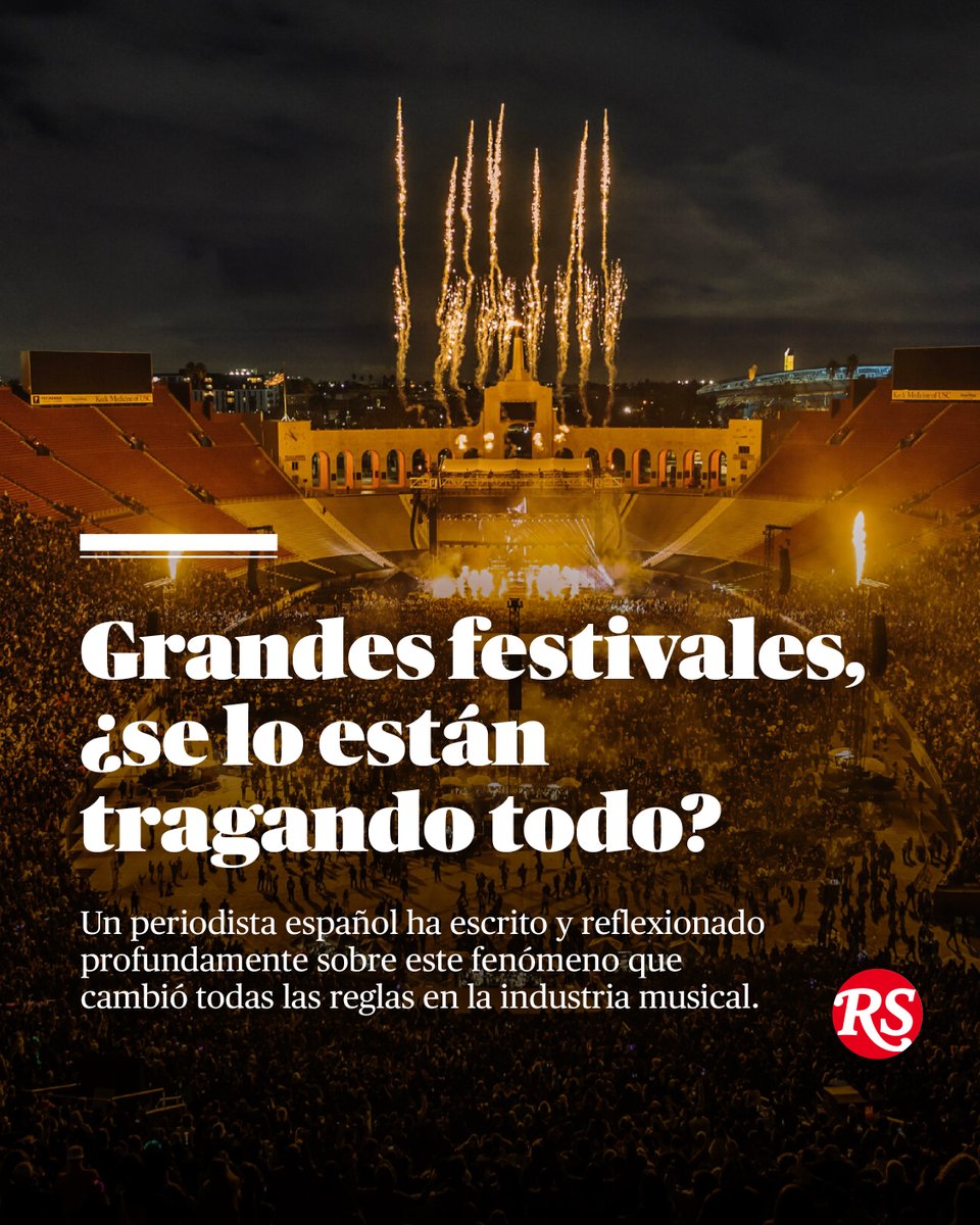 RollingStoneMX's tweet photo. “El agujero negro de la música”, eso parecen ser los grandes festivales ante los ojos del periodista español Nando Cruz, quien durante décadas ha asistido a estos eventos, para luego reflexionar y escribir sobre ellos.

🔗 Sigue el artículo completo: https://t.co/vR5CuXLTH3 https://t.co/KTe1TmnwSM