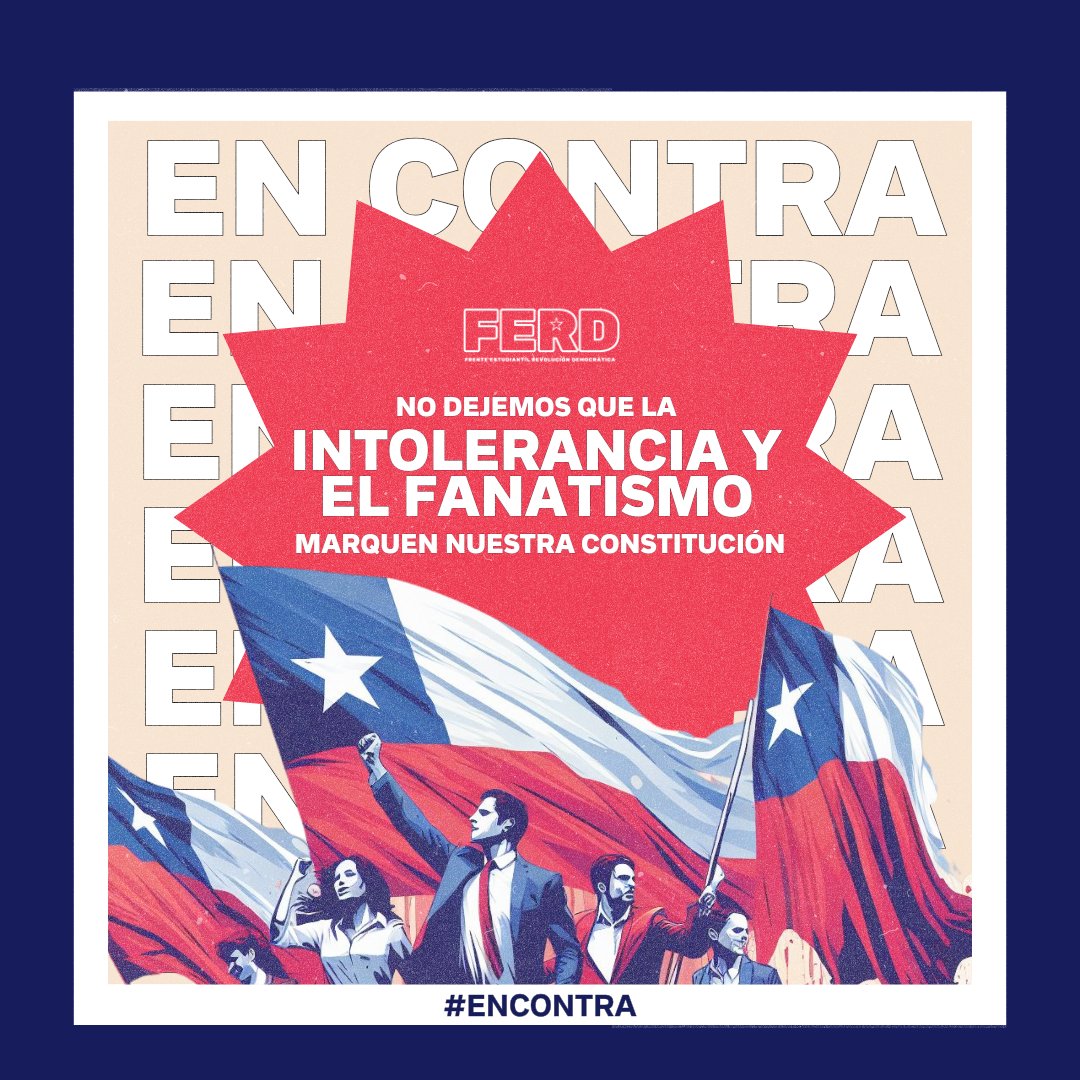 RD_Estudiantil's tweet photo. ¡Lo decimos fuerte y claro! Estamos en contra de esta propuesta constitucional que significa un retroceso histórico para el país y su gente https://t.co/2l6t4IjfE7
