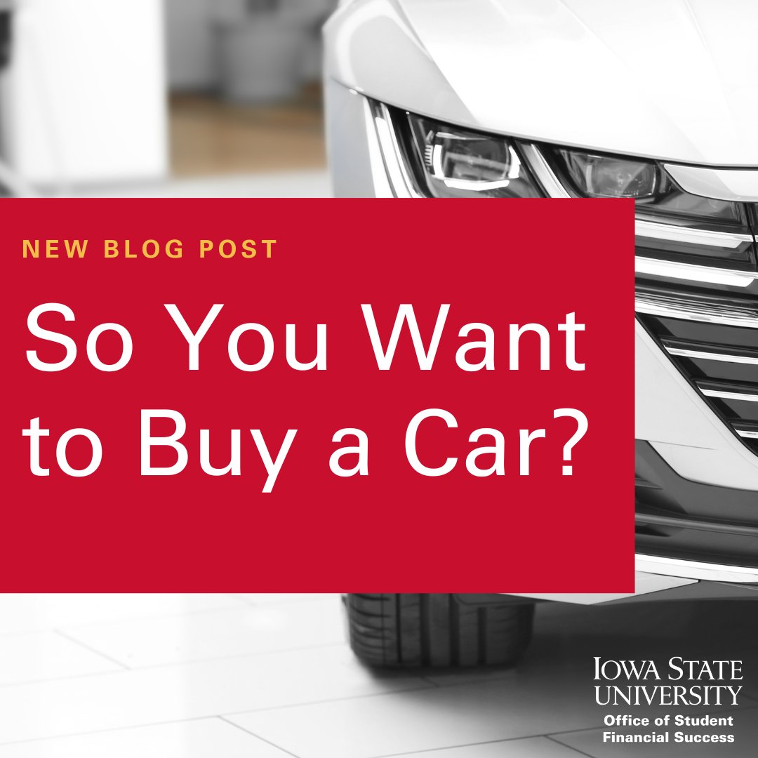 NoFearFinanceIA's tweet photo. Are you considering buying a car? 
Read our new blog post to help guide you through the process. Find the link in our bio. #financialaid #buyingacar https://t.co/eh8iB9ripz