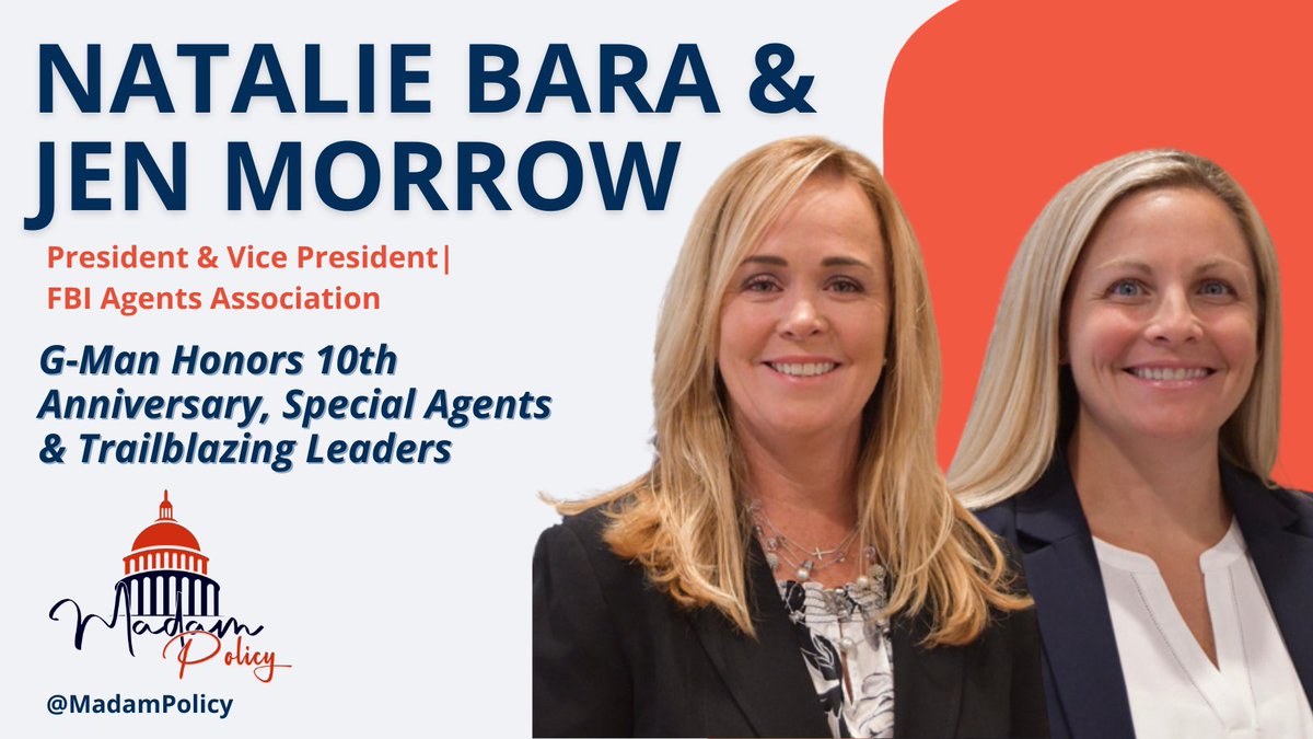 BracewellLaw's tweet image. The 1st female duo to lead @FBIAgentsAssoc, @natalie7443 &amp;amp; @JenCoughMorrow, join @MadamPolicy hosts @EDeeMartin &amp;amp; @KCommsDC to discuss tonight's G-Man Honors #fundraising gala and the importance of supporting the FBI family.

Tune in: hubs.ly/Q0299D6r0

#womenleaders