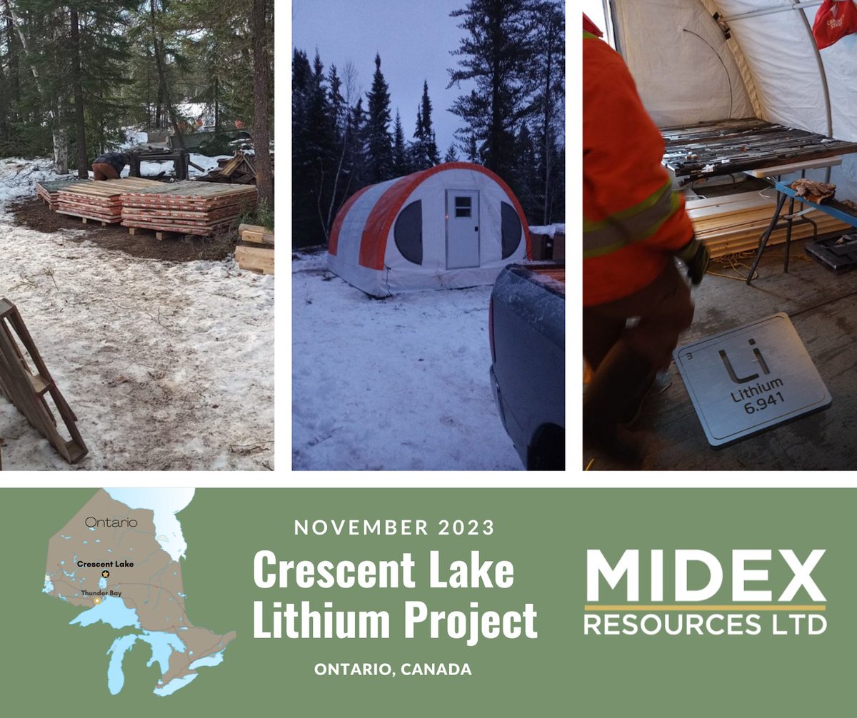 MidexLtd's tweet photo. The Midex technical team is busy organizing the historic core from our Crescent Lake Lithium Project, in preparation for a relogging, sampling &amp; analysis campaign. Stay tuned, drilling permit is expected shortly!
#spodumene #lithium #ontario #criticalminerals https://t.co/9BaqOwslVA