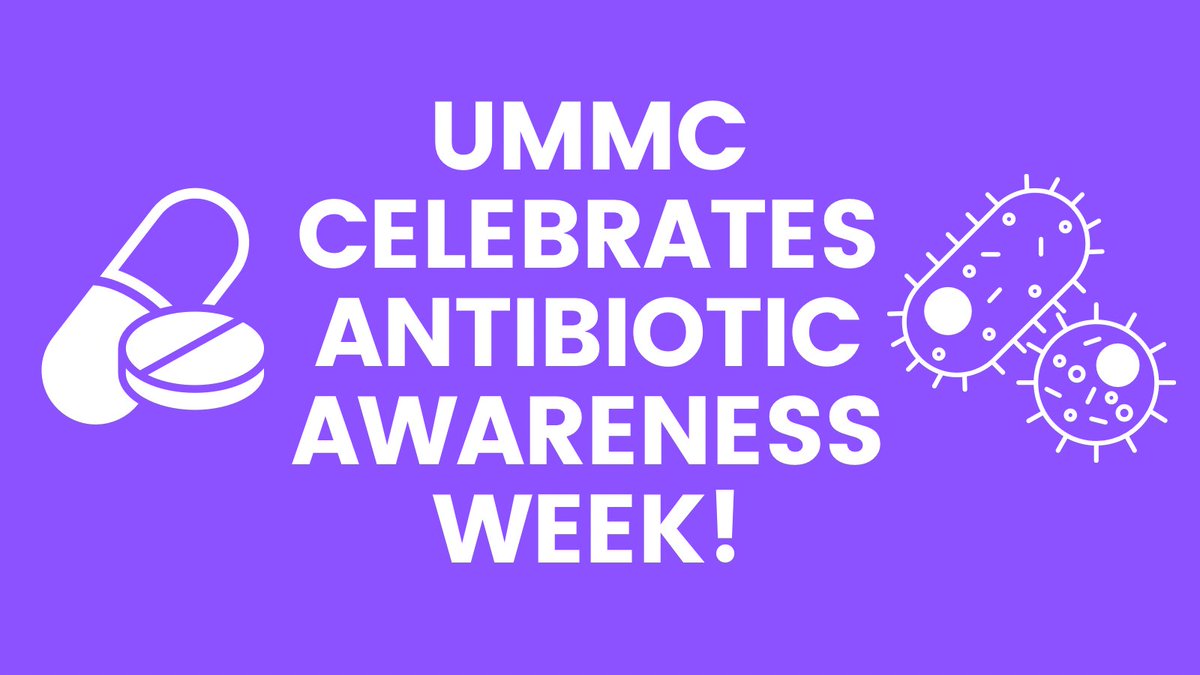 UMMC_ID's tweet photo. UMMC's Antimicrobial Stewardship Program is going purple for U.S. Antibiotic Awareness Week! We've kicked off our celebrations early with some fun activities around campus 🧵#USAAW23 #AntimicrobialResistance #IDTwitter https://t.co/pqpLfeNH2v