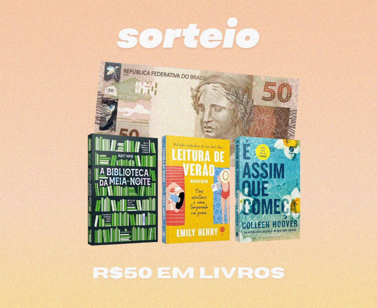 literapromos's tweet photo. ⚡ Sorteio Relâmpago

🚨 Prêmio: R$50 em Livros.

➡ Siga nossa página
➡ Reposte (Rt) esse Tweet
➡ Reposte (Rt) nosso Tweet Fixado

⚠ Todas as regras serão verificadas no dia do sorteio. Resultado: 20/11. https://t.co/mhTfJzC4c0