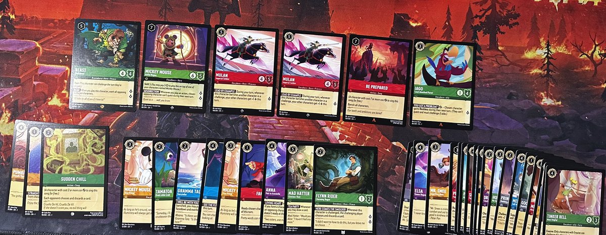 DadcanaTCG's tweet photo. Shout out to @OggyTCG for the Lorcana Blister giveaway! Got to fill in a good chunk of playsets and the higher rarity pull rates were killer.

3 blisters 

1 Legendary
3 Super Rare
2 Rares

Thanks again for the giveaway and your awesome content! https://t.co/6KzrgVpz3d