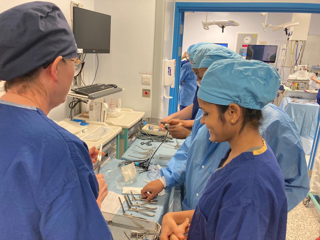 LJodp's tweet photo. Brilliant attendance at our ENT / Max Fax workshop today - best yet in the three years I’ve run them 👏 @teamtheatresCRH learning more &amp; practicing their skills ⭐️ @PriceEarnshaw @royalhospital big thanks to @KARLSTORZUK &amp; @CONMEDCorp for your help 🙏 https://t.co/JAZ0ZciZh8